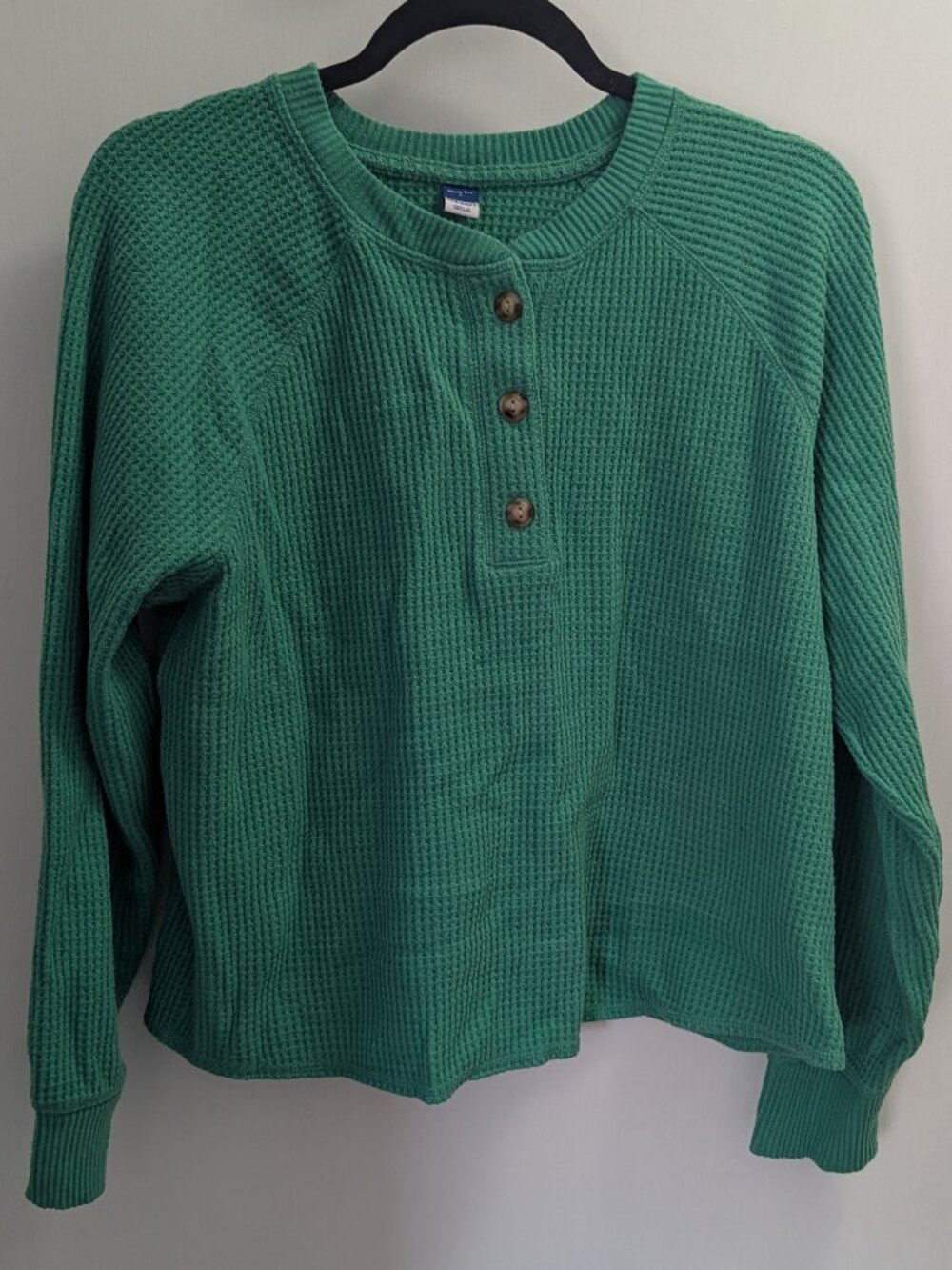 Button Front Waffle Shirt